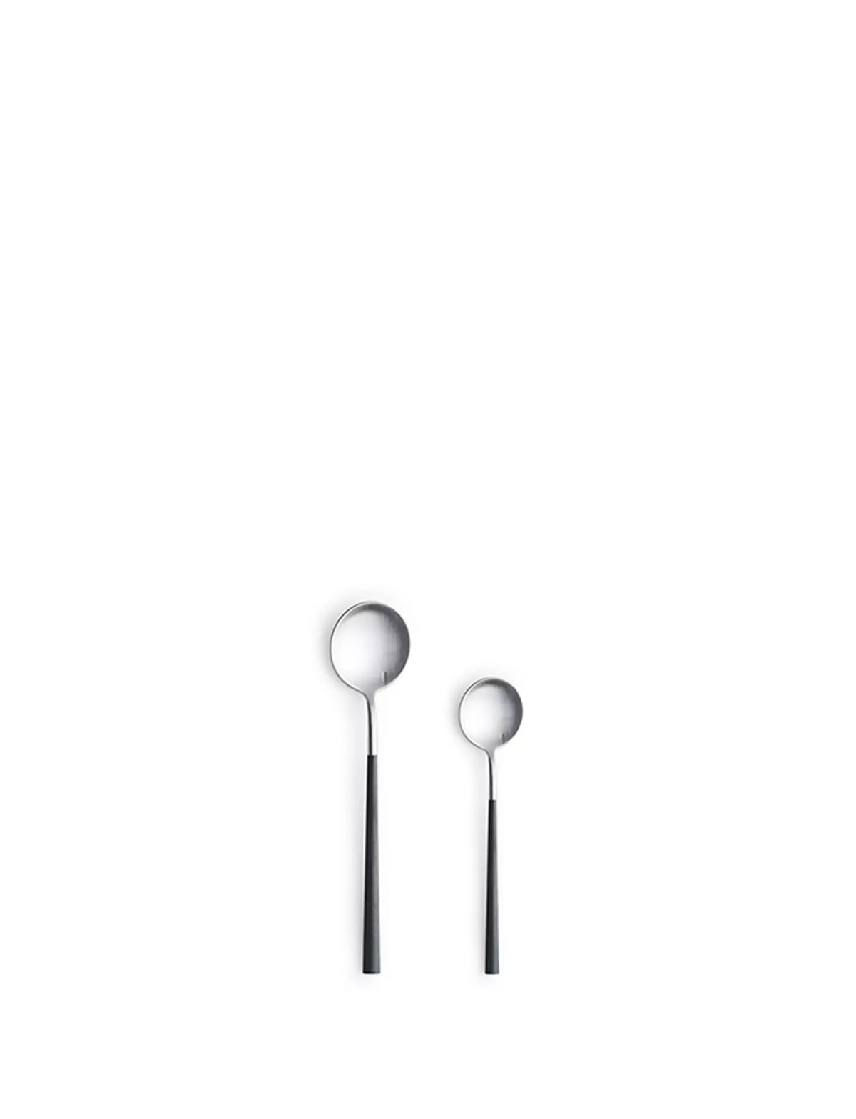 Neo Black cutlery range — tea and coffee pieces