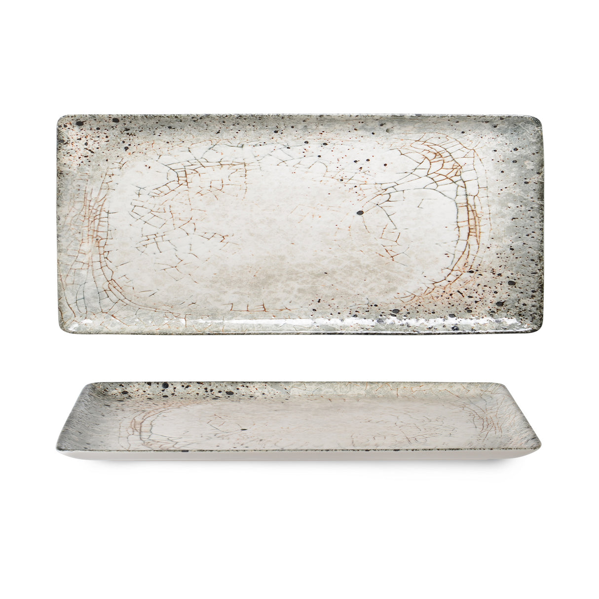 Natural Flora Rectangular Serving Platter