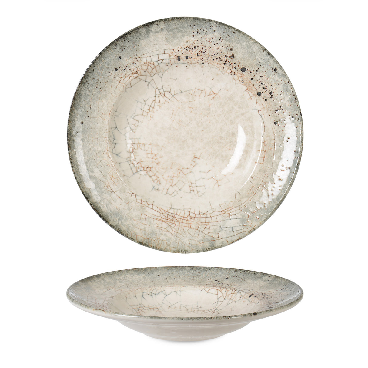 Natural 27cm Premium Porcelain Pasta / Salad Plate