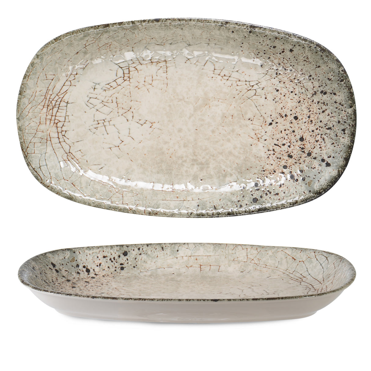 Natural 19cm Premium Porcelain Oval Plate