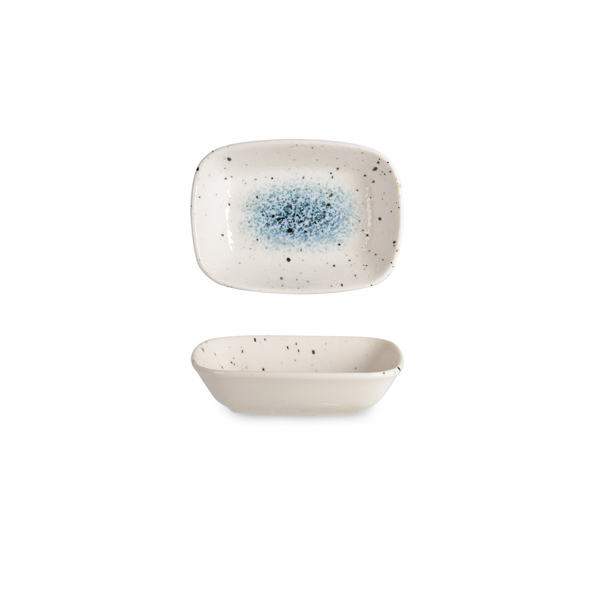 Splash 14cm Premium Porcelain Rectangular Bowl