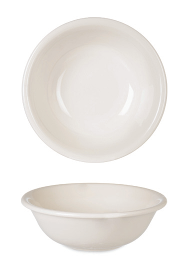 Cream Valencia Salad Bowl Thick Rim — catalogue design photograph
