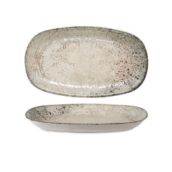 Natural Valencia Oval Serving Plate 16.3 × 9 cm