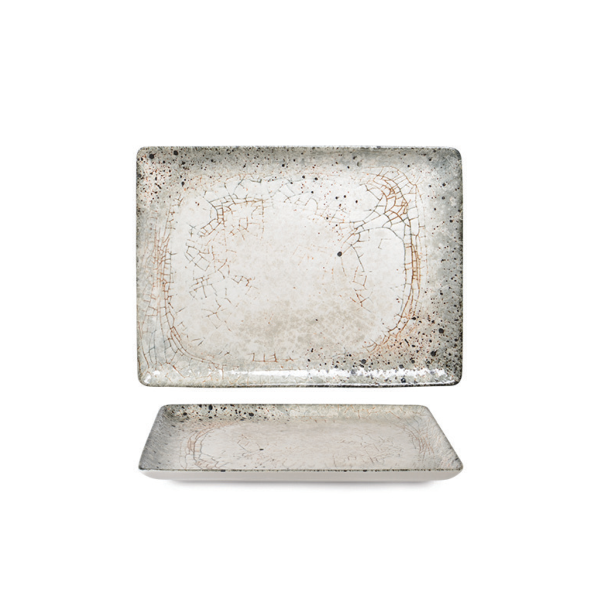 Natural Flora Rectangular Serving Plate 30 × 22 cm