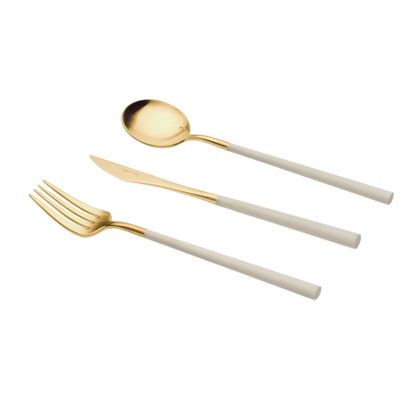 Neo Ivory Gold cutlery range — range photograph