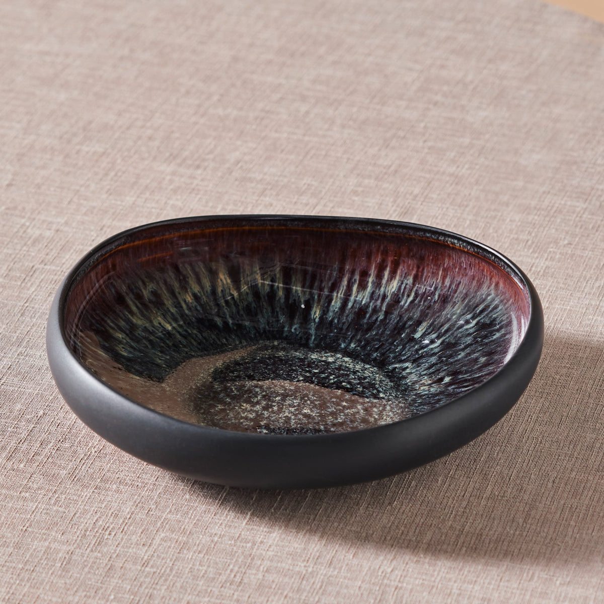 Galactic Black Salad Bowl 23 cm