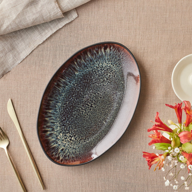 Galactic Black Serving Platter 30 cm