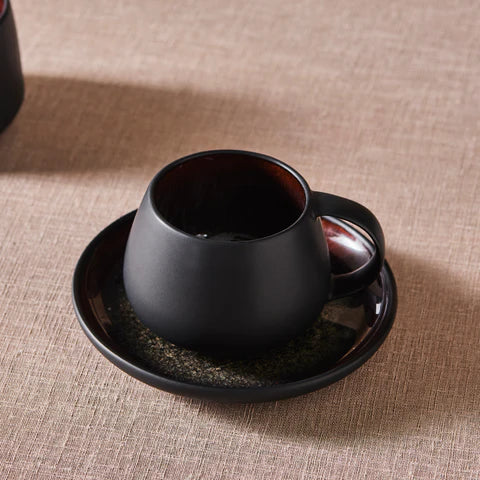 Galactic Black Tea Cup & Saucer 300 ml