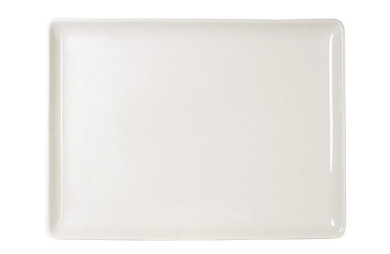 Cream Flora Rectangular Serving Plate — catalogue design photograph