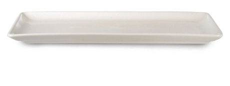 Cream Flora Rectangular Serving Plate — catalogue design photograph