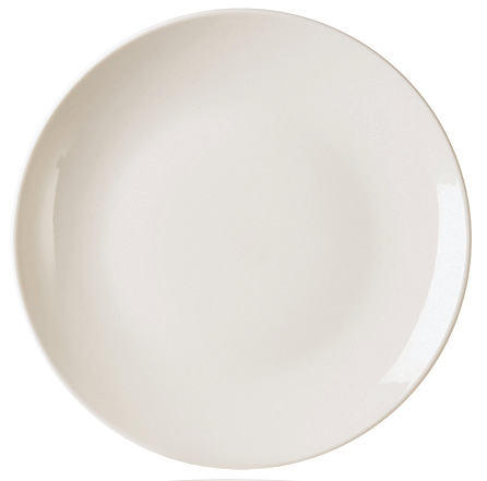 Cream Valencia Dinner Plate — catalogue design photograph