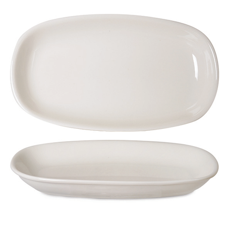 Cream Valencia Oval Plate — catalogue design photograph