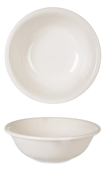Cream Valencia Salad Bowl Thick Rim — catalogue design photograph