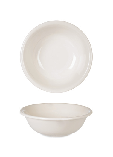 Cream Valencia Salad Bowl Thick Rim — catalogue design photograph