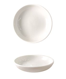 Cream Valencia Shallow Bowl — catalogue design photograph