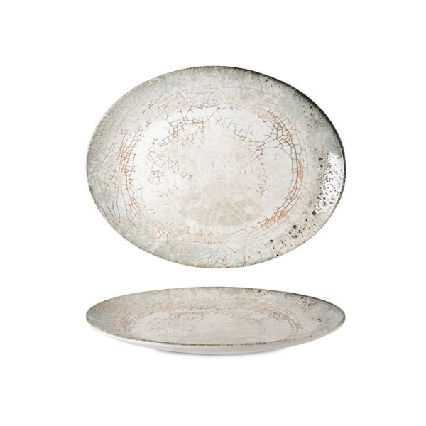 Natural Ellipse Oval Serving Plate 36 × 24 cm